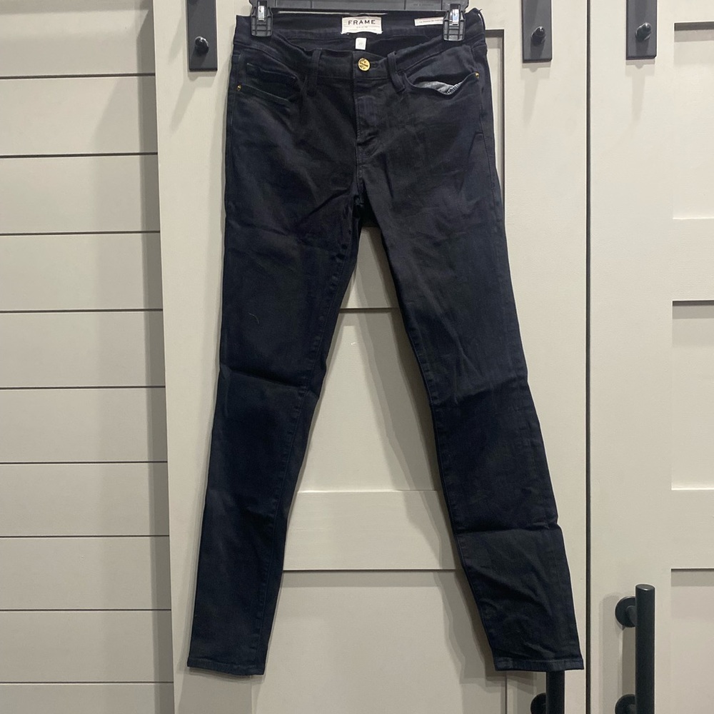 Frame Black Skinny Jeans